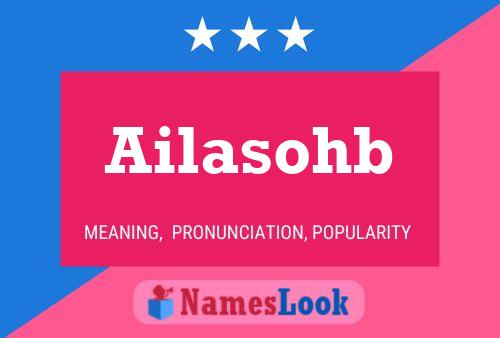 Ailasohb Name Poster