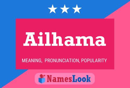 Ailhama Name Poster