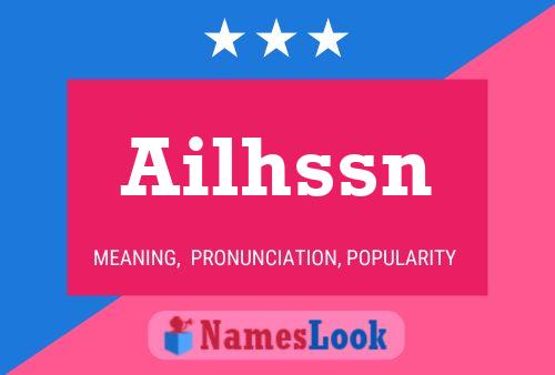 Ailhssn Name Poster