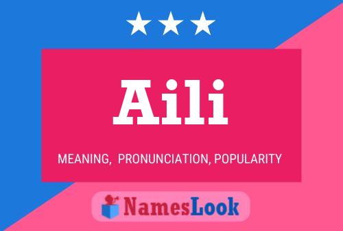 Aili Name Poster