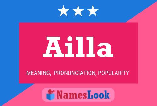 Ailla Name Poster