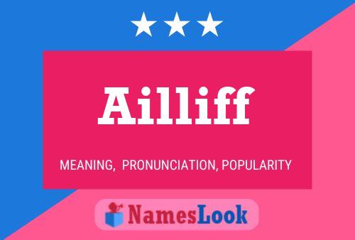 Ailliff Name Poster