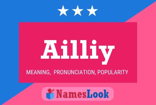 Ailliy Name Poster