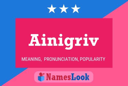 Ainigriv Name Poster