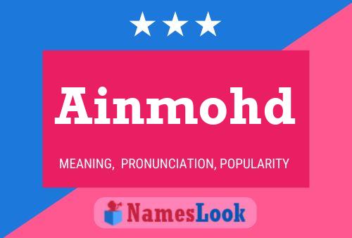 Ainmohd Name Poster