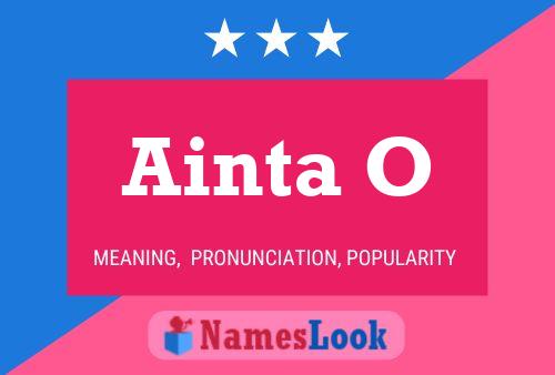 Ainta O Name Poster