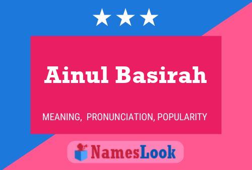 Ainul Basirah Name Poster