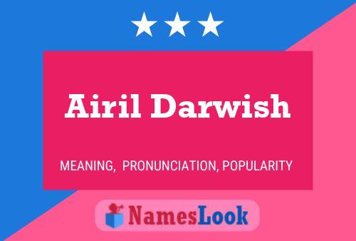 Airil Darwish Name Poster