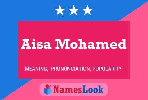 Aisa Mohamed Name Poster