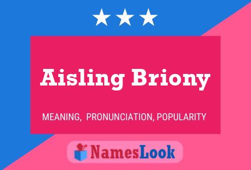 Aisling Briony Name Poster