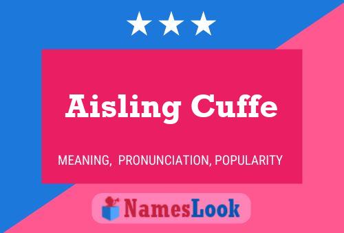 Aisling Cuffe Name Poster