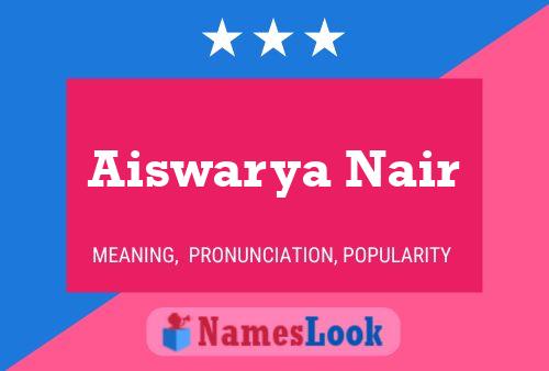 Aiswarya Nair Name Poster