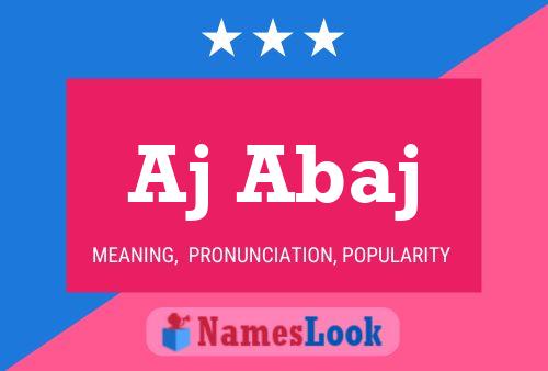 Aj Abaj Name Poster