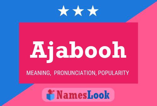 Ajabooh Name Poster