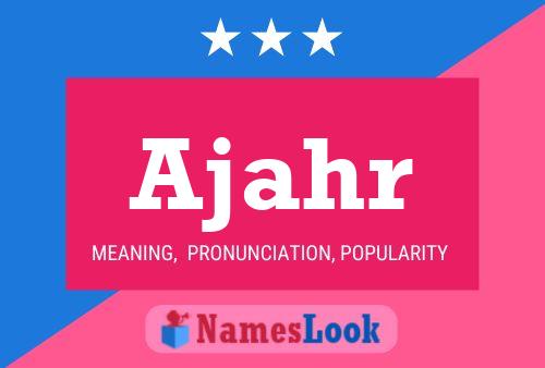 Ajahr Name Poster