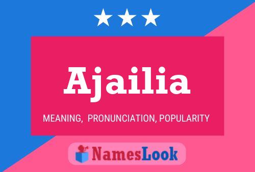 Ajailia Name Poster