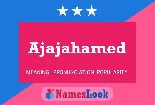 Ajajahamed Name Poster