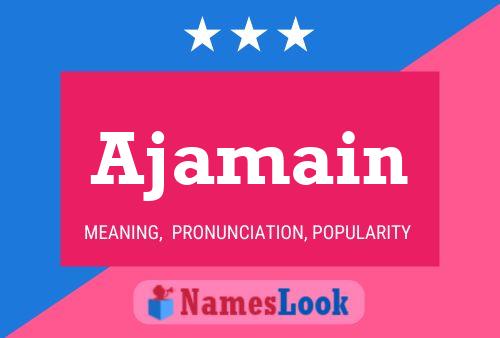 Ajamain Name Poster