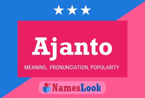 Ajanto Name Poster