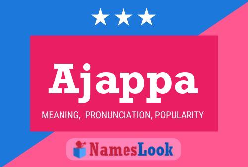 Ajappa Name Poster