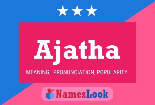 Ajatha Name Poster