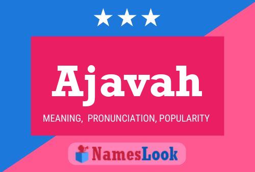 Ajavah Name Poster