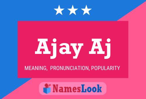 Ajay Aj Name Poster