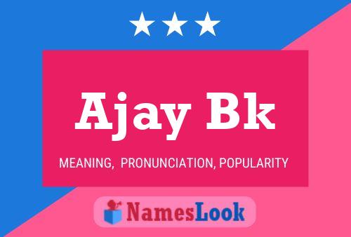 Ajay Bk Name Poster