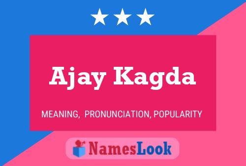 Ajay Kagda Name Poster