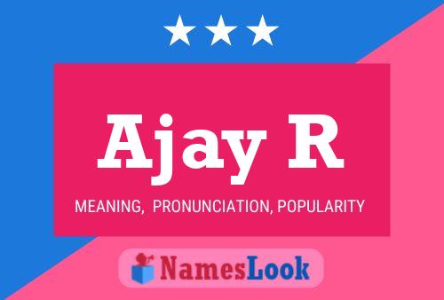 Ajay R Name Poster