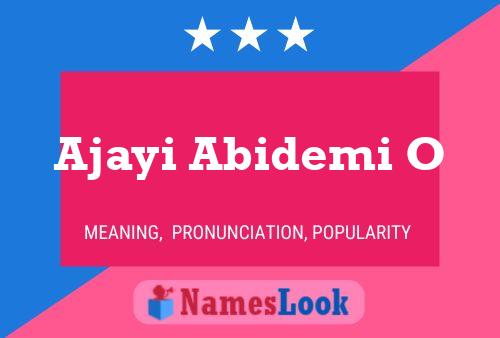 Ajayi Abidemi O Name Poster