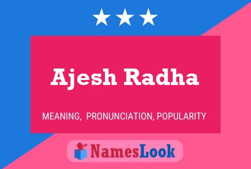 Ajesh Radha Name Poster