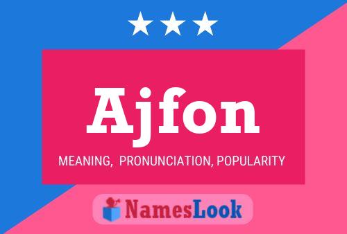 Ajfon Name Poster