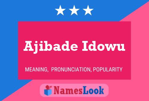 Ajibade Idowu Name Poster