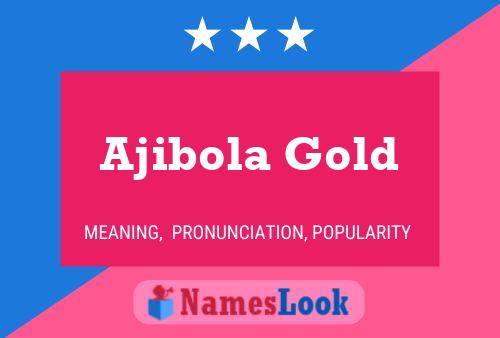 Ajibola Gold Name Poster