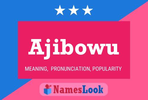 Ajibowu Name Poster