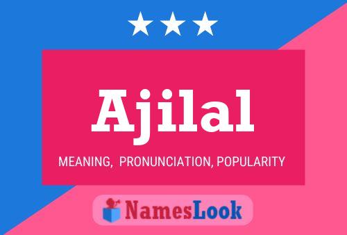 Ajilal Name Poster