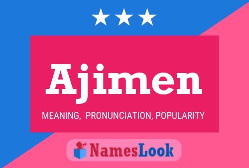 Ajimen Name Poster