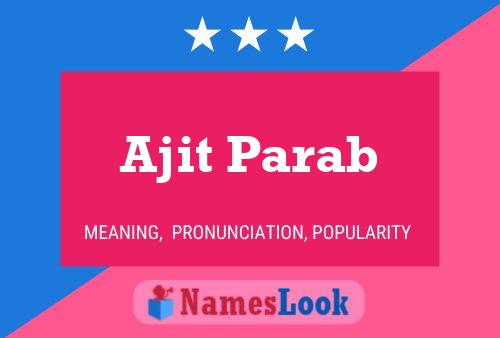 Ajit Parab Name Poster