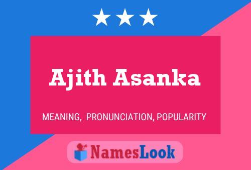 Ajith Asanka Name Poster