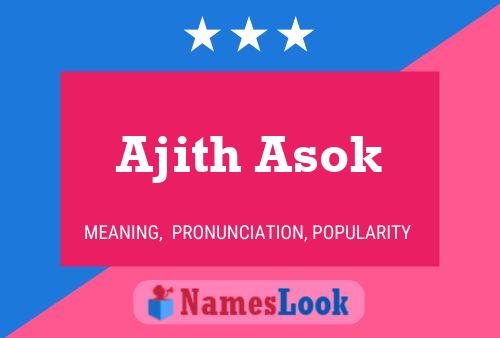 Ajith Asok Name Poster