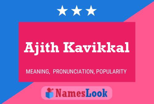 Ajith Kavikkal Name Poster