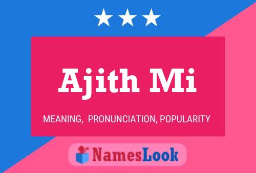 Ajith Mi Name Poster