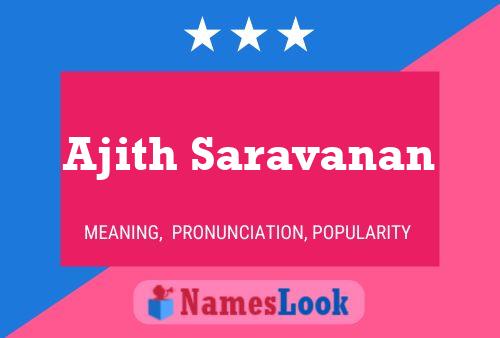 Ajith Saravanan Name Poster