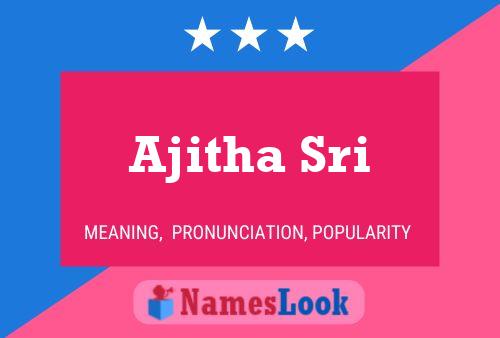 Ajitha Sri Name Poster