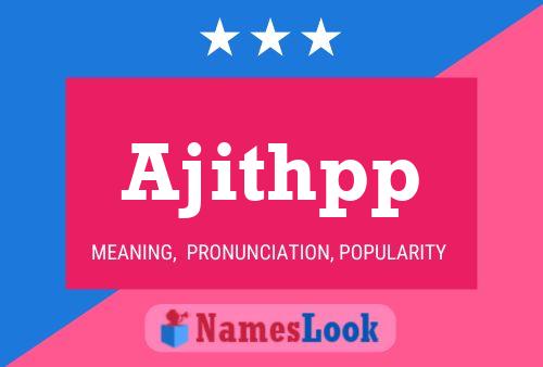 Ajithpp Name Poster