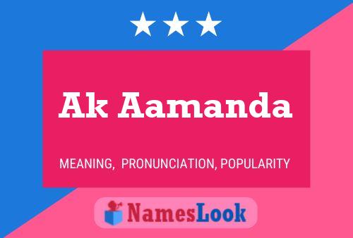 Ak Aamanda Name Poster