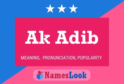 Ak Adib Name Poster