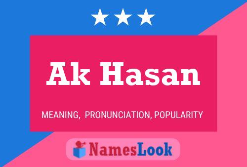 Ak Hasan Name Poster