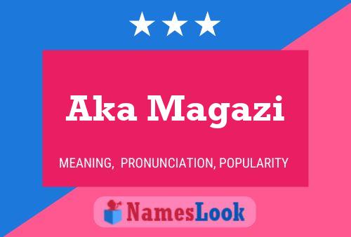 Aka Magazi Name Poster